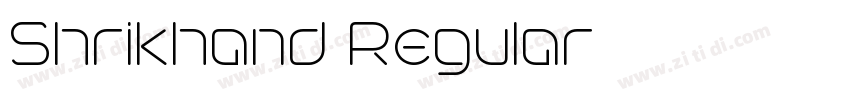 Shrikhand Regular字体转换 Shrikhand Regular字体转换